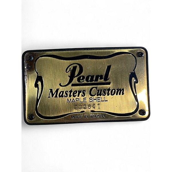 Used Pearl 4 Piece Masters Custom Maple NATURAL GOLD Drum Kit
