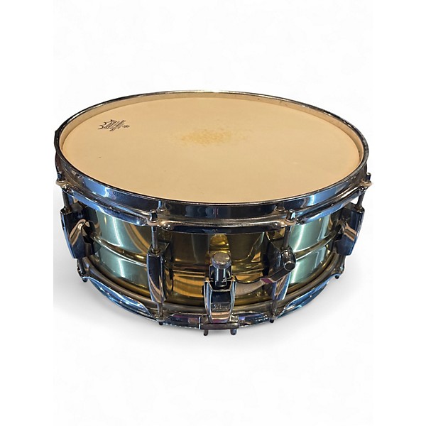 Used Pearl 14X5.5 Sensitone Snare Brass Drum