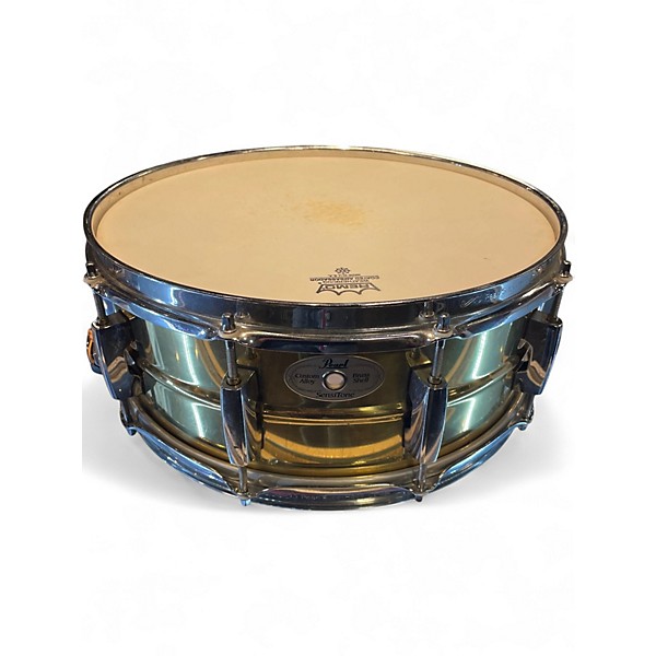 Used Pearl 14X5.5 Sensitone Snare Brass Drum