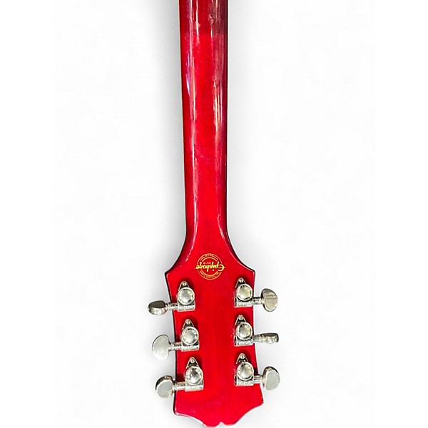 Used Epiphone Wildkat with Bigsby Wine Red Hollow Body Electric Guitar
