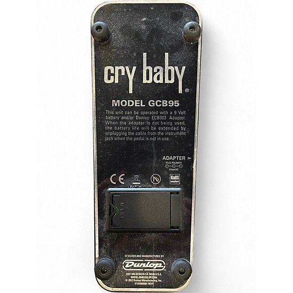 Used Dunlop GCB95 Original Crybaby Wah Effect Pedal