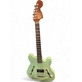 Used Fender Tom DeLonge Starcaster Surf Green Hollow Body Electric Guitar