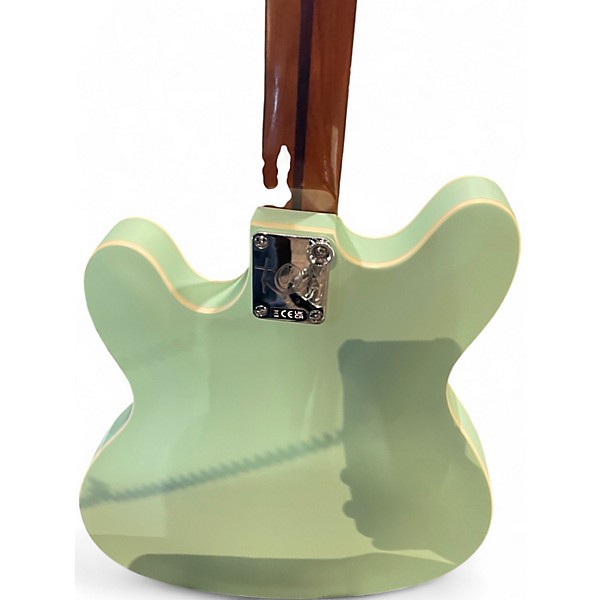 Used Fender Tom DeLonge Starcaster Surf Green Hollow Body Electric Guitar