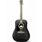 Used Martin DX Johnny Cash Left Handed Black Acoustic Electric Guitar thumbnail