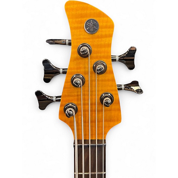 Used Yamaha TRBX605FM MATTE AMBER Electric Bass Guitar