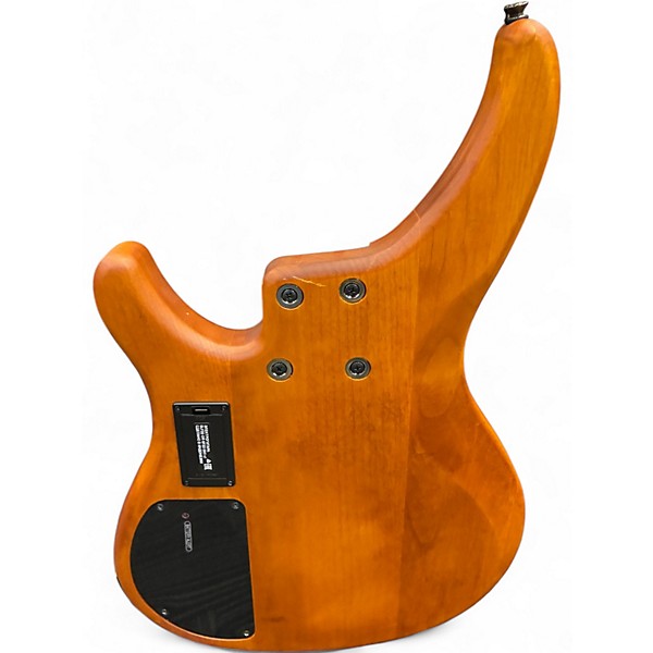 Used Yamaha TRBX605FM MATTE AMBER Electric Bass Guitar