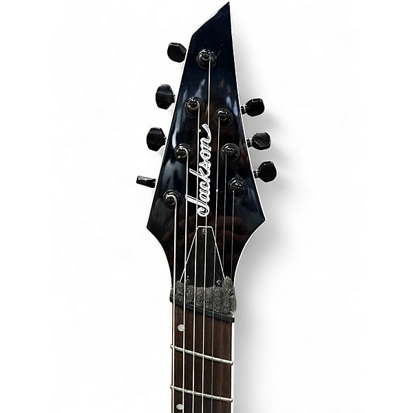 Used Jackson SLATX7Q MS 7 Trans Blue Burst Solid Body Electric Guitar