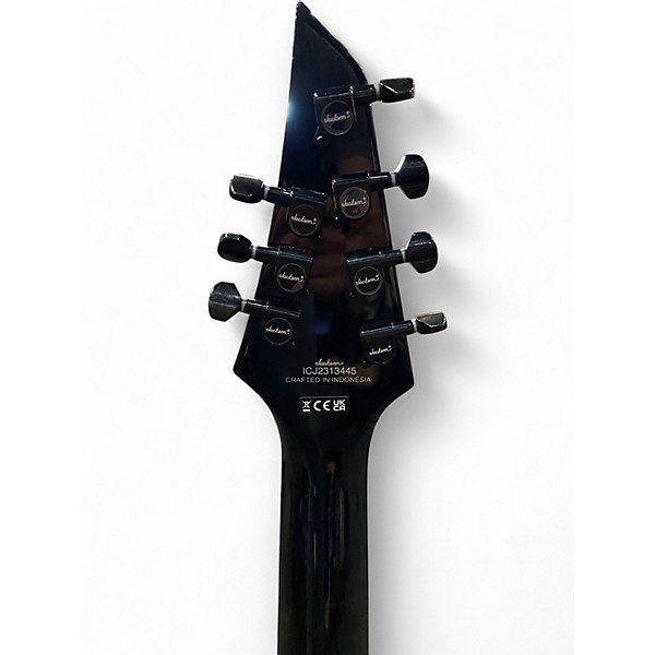 Used Jackson SLATX7Q MS 7 Trans Blue Burst Solid Body Electric Guitar