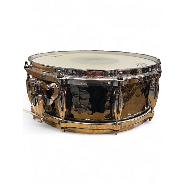 Used Gretsch Drums 14X5.5 Hammered Black Steel Snare Black Drum