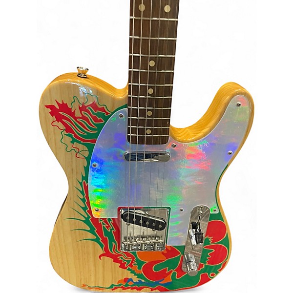 Used Fender Jimmy Page Mirror Telecaster Dragon Solid Body Electric Guitar