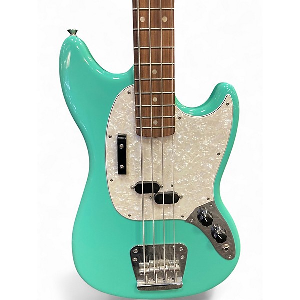 Used Fender Vintera 60s Mustang Bass Seafoam Green Electric Bass Guitar