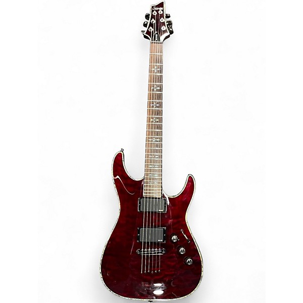 Used Schecter Guitar Research Hellraiser C1 Black Cherry Solid Body Electric Guitar