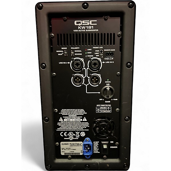 Used QSC KW181 1000W Powered Subwoofer