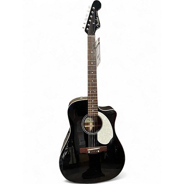 Used 2009 Fender Sonoran SCE Black Acoustic Electric Guitar