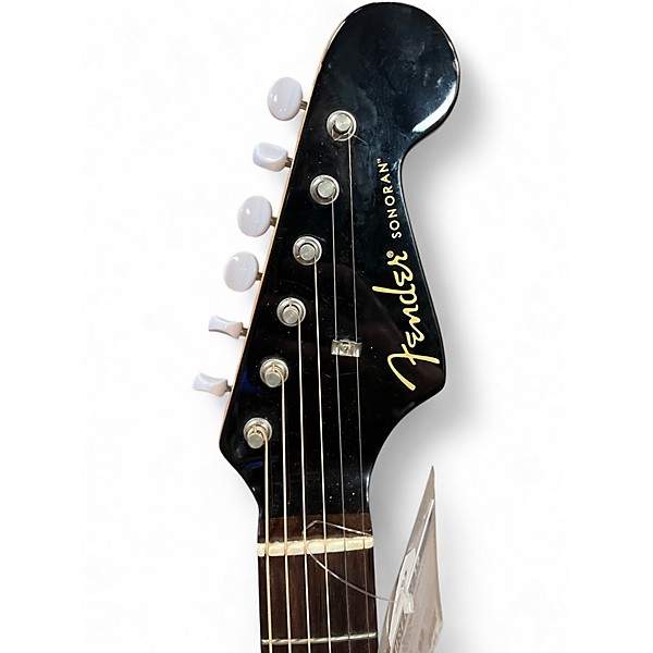 Used 2009 Fender Sonoran SCE Black Acoustic Electric Guitar