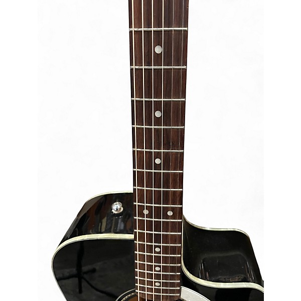 Used 2009 Fender Sonoran SCE Black Acoustic Electric Guitar