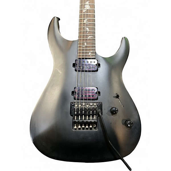 Used Schecter Guitar Research Damien 6 FR Black Solid Body Electric Guitar