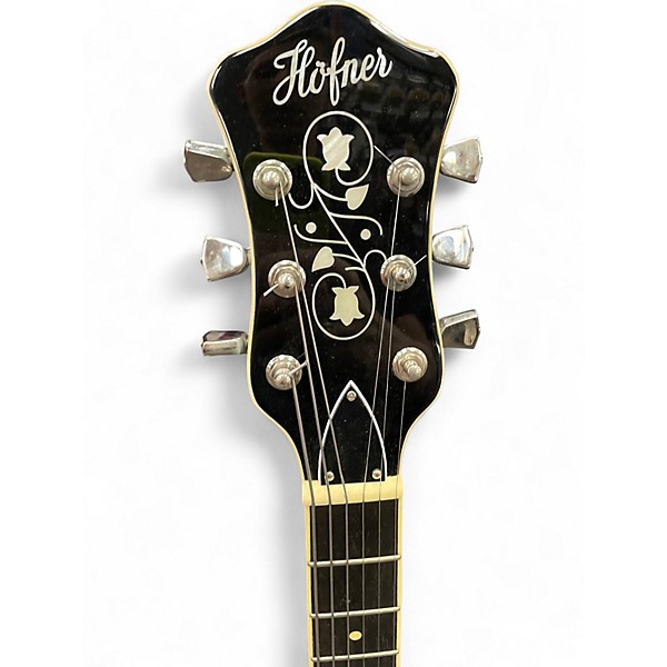 Used Hofner Verythin Single Cutaway Sky Blue Hollow Body Electric Guitar