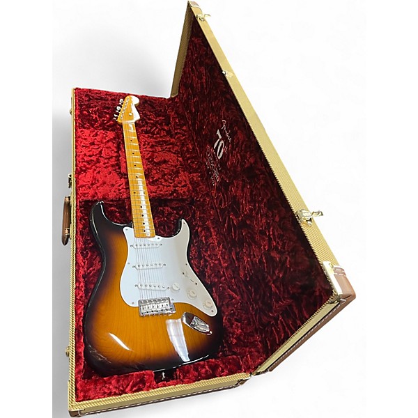 Used Fender 70th Anniversary American Vintage II 1954 Stratocaster 2 Color Sunburst Solid Body Electric Guitar