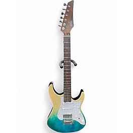 Used Donner Versasonic Blue Fade Solid Body Electric Guitar