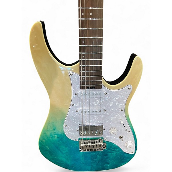 Used Donner Versasonic Blue Fade Solid Body Electric Guitar