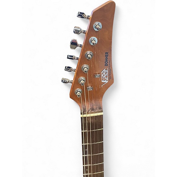 Used Donner Versasonic Blue Fade Solid Body Electric Guitar