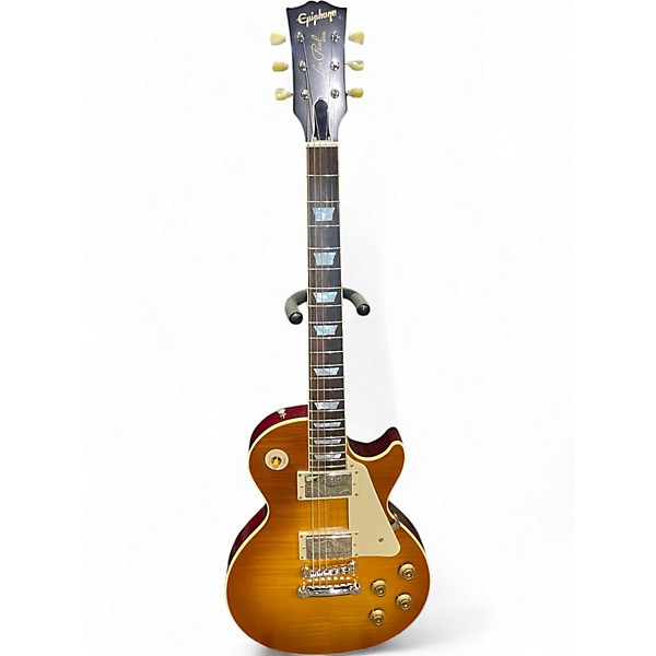 Used Epiphone Inspired by Gibson Custom 1959 Iced Tea Solid Body Electric Guitar