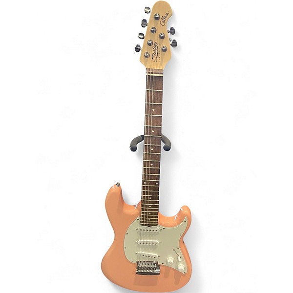 Used Sterling by Music Man Cutlass Shell Pink Solid Body Electric Guitar