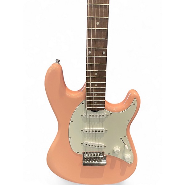 Used Sterling by Music Man Cutlass Shell Pink Solid Body Electric Guitar