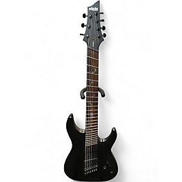Used Schecter Guitar Research Damien 7 Multi Scale Black Solid Body Electric Guitar