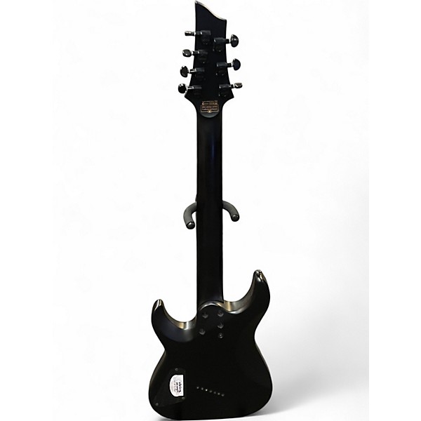 Used Schecter Guitar Research Damien 7 Multi Scale Black Solid Body Electric Guitar