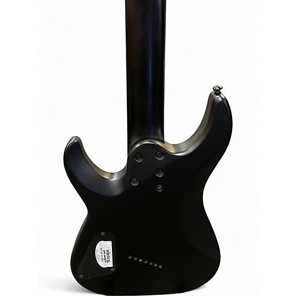 Used Schecter Guitar Research Damien 7 Multi Scale Black Solid Body Electric Guitar