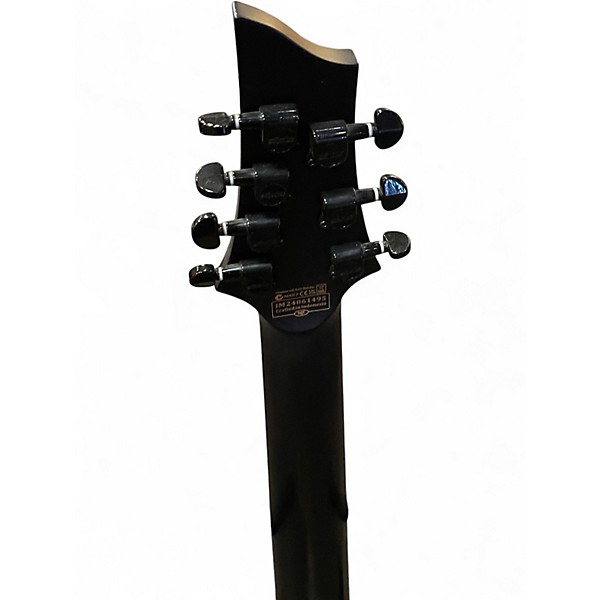 Used Schecter Guitar Research Damien 7 Multi Scale Black Solid Body Electric Guitar