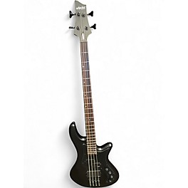 Used Schecter Guitar Research STEALTH 4 Flat Black Electric Bass Guitar