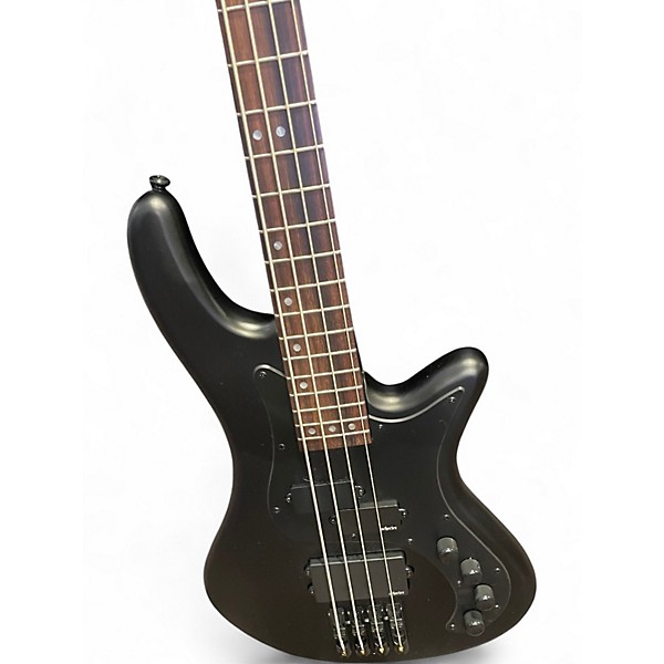 Used Schecter Guitar Research STEALTH 4 Flat Black Electric Bass Guitar