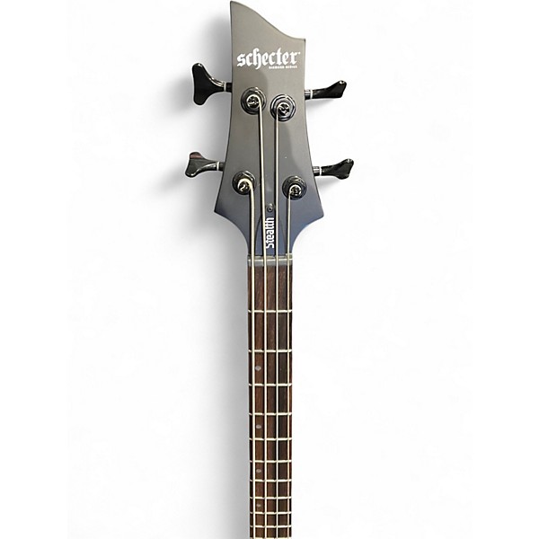 Used Schecter Guitar Research STEALTH 4 Flat Black Electric Bass Guitar