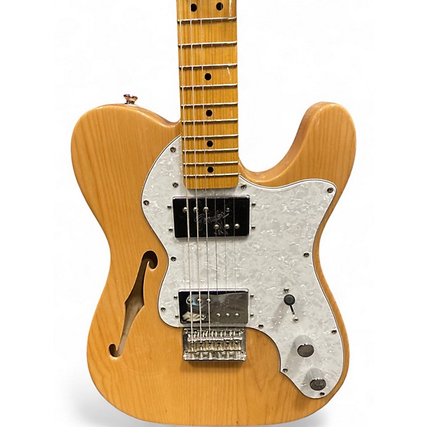 Used Squier Classic Vibe 70s Thinline Telecaster Natural Hollow Body Electric Guitar