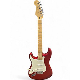 Used Fender Player Stratocaster Left Handed Candy Apple Red Solid Body Electric Guitar