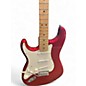 Used Fender Player Stratocaster Left Handed Candy Apple Red Solid Body Electric Guitar