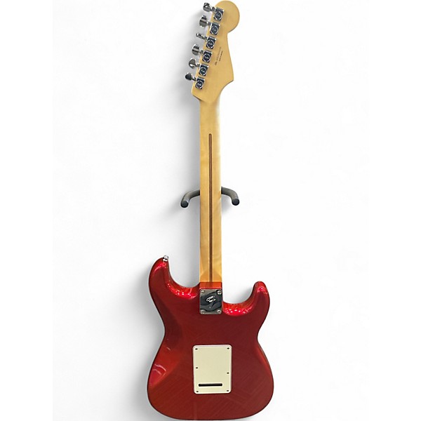 Used Fender Player Stratocaster Left Handed Candy Apple Red Solid Body Electric Guitar