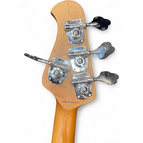 Used Sterling by Music Man Ray34 Blue Electric Bass Guitar