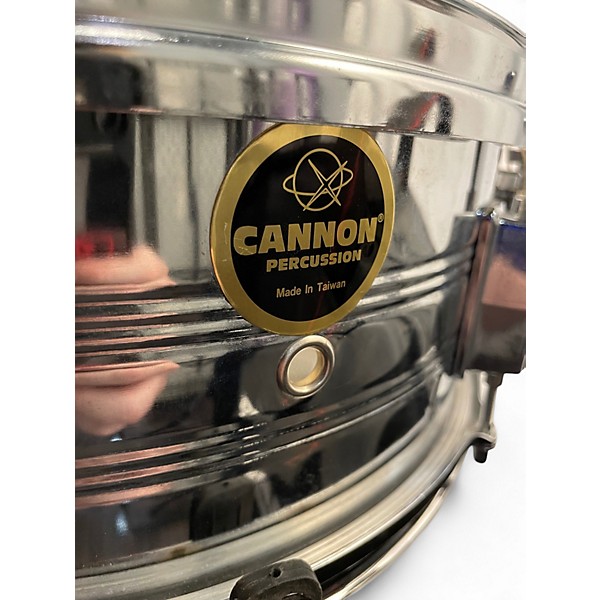 Used Cannon Percussion 14in Snare Silver Drum