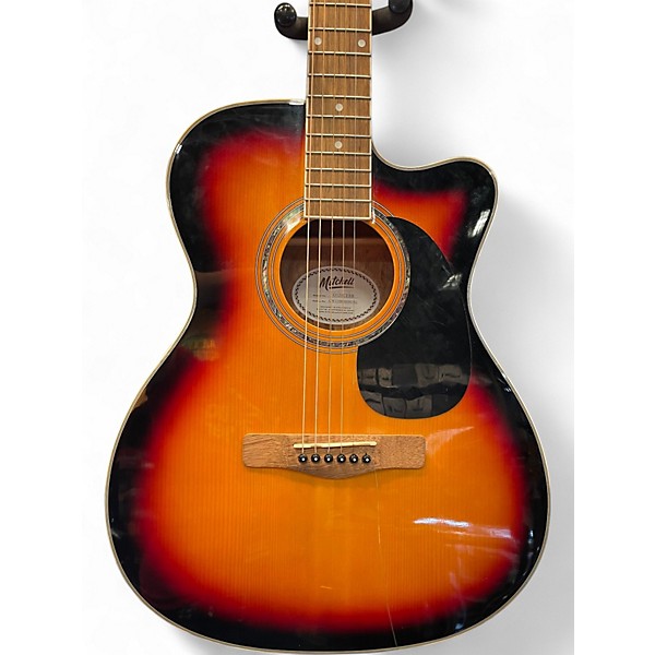 Used Mitchell 0120CESB 2 Color Sunburst Acoustic Electric Guitar
