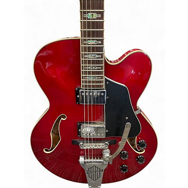 Used Ibanez AFS75T Artcore Red Hollow Body Electric Guitar
