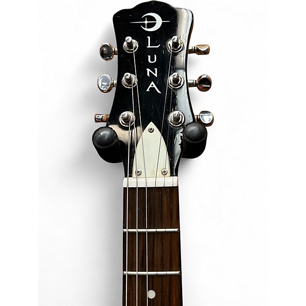 Used Luna ELECTRIC GUITAR Black Electric Guitar