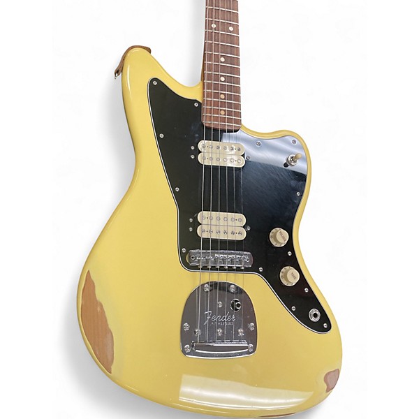 Used Fender Jazzmaster Buttercream Solid Body Electric Guitar