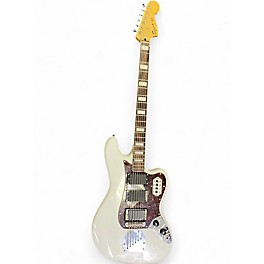 Used Squier Vintage Modified Bass VI White Electric Bass Guitar