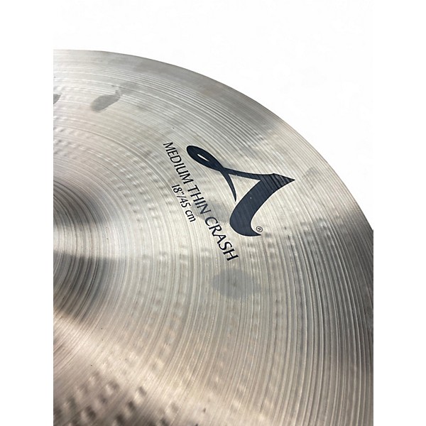 Used Zildjian 18in A Series Medium Thin Crash Cymbal