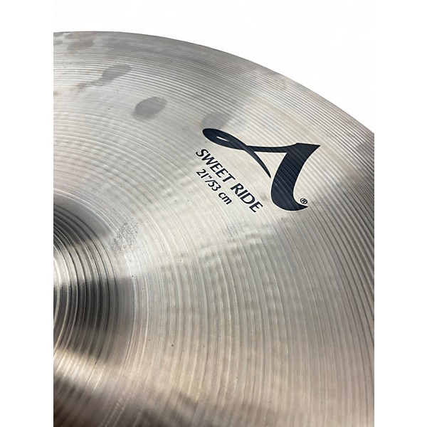 Used Zildjian 21in A Series Sweet Ride Cymbal