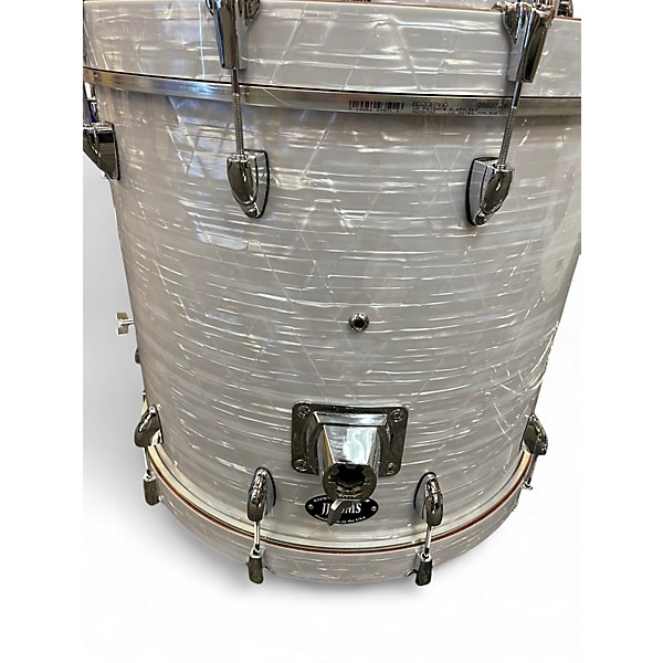 Used Jjrums 3 Piece Pure Bubinga Pearl White Drum Kit